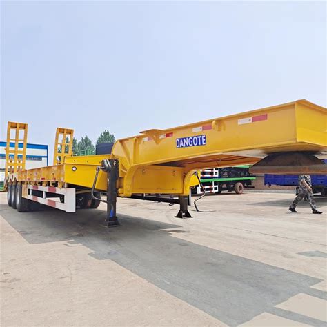 Dangote Tri Axle 80 Ton Low Bed Truck Trailer Price For Sale In Lagos