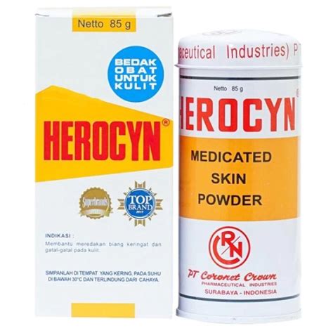 Jual Herocyn Medicated Skin Powder Gr Gr Bedak Gatal Biang