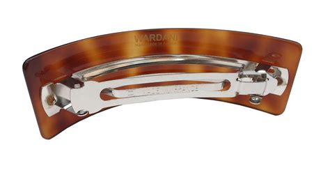 Wardani Extra Volume Large Curved Tortoiseshell Barrette Rectangle