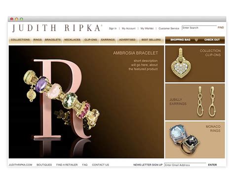 Judith Ripka Website Design By Suva Design