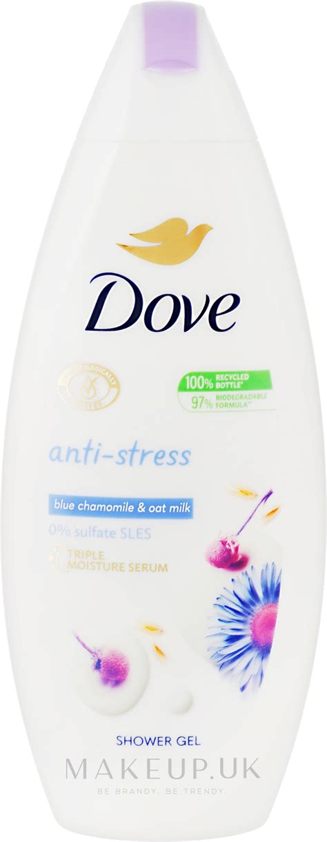 Dove Anti Stress Shower Gel Blue Chamomile And Oat Milk Shower Gel With