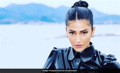 Cannes With A Braided Bun And Baby Hair Shruti Haasan Kicks Off