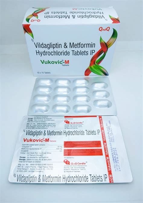 Vildagliptin 50mg Metformin 500mg Manufacturer Franchise And Supplier In India