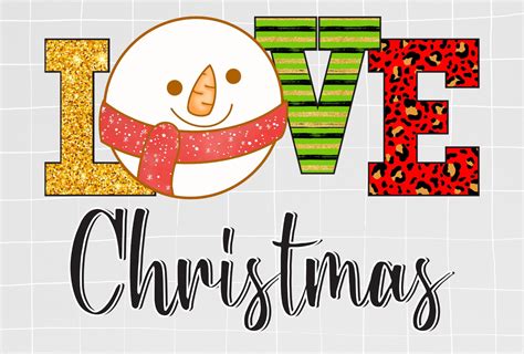 Love Christmas Sublimation Graphic By Midasstudio · Creative Fabrica