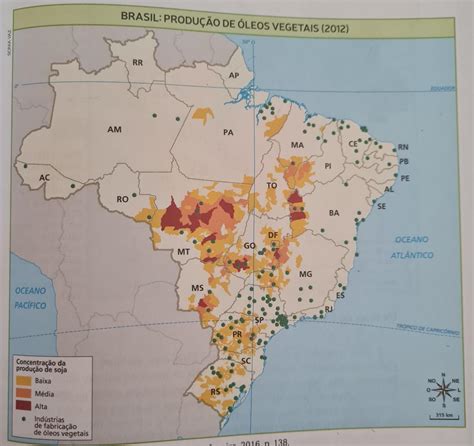 Observe O Mapa A Seguir Depois Escreva No Seu Caderno Um Breve Texto