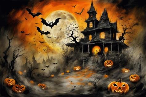 Fondo De Halloween Aterrador Creado Con Software De Ia Generativa