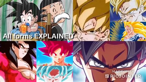 ALL Super Saiyan Forms Transformations Evolution Of Goku Ages