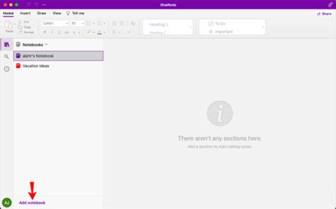 How To Add A New Notebook In Onenote