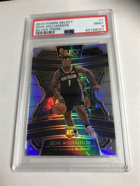 Yahooオークション Psa9 Nba 2019 20 Select Base Rc シルバー Zion