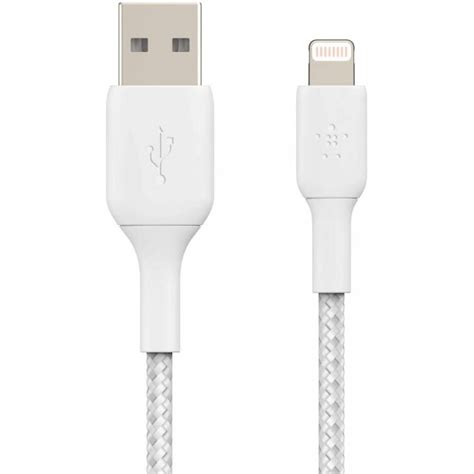 Belkin Boost Charge Cable Lightning A USB Trenzado 1m Mfi Blanco