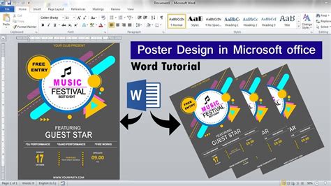 How To Design Poster In Ms Word - Design Talk