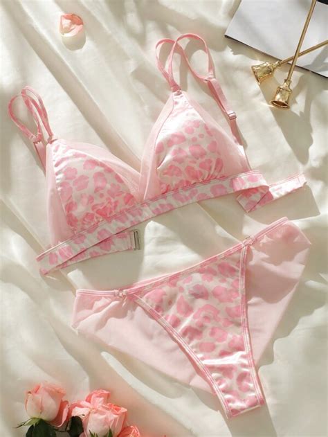 Leopard Print Lingerie Set SHEIN USA