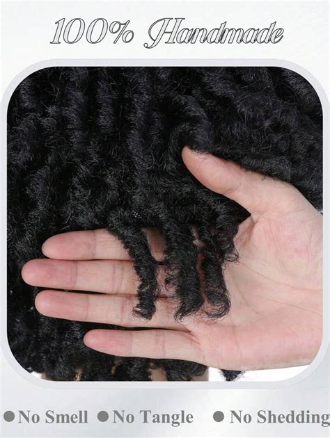 פאת ראסטות קצרה לנשים וגברים אפרו מתולתל Faux Locs פאות שיער קלועות