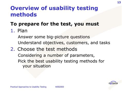 PPT Practical Approaches To Usability Testing PowerPoint Presentation