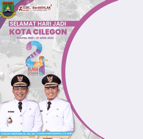 Gratis Link Twibbon Hari Jadi Kota Cilegon Ke Tahun Desain