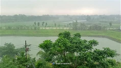 Heavy Rain Strong Wind And Awful Thunderstorm Sounds In Storm Heavy