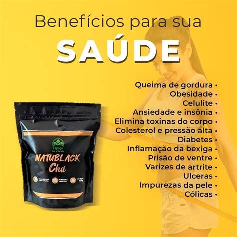 Natu Black Chá Emagrecedor Seca Barriga Sup Chá Sb Mercado Livre