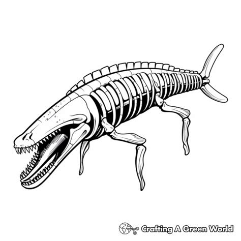 Mosasaurus Coloring Pages Free Printable