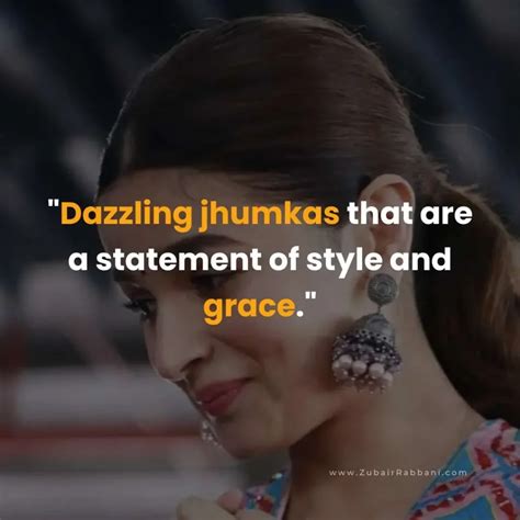 Stylish Jhumka Captions For Instagram With Quotes