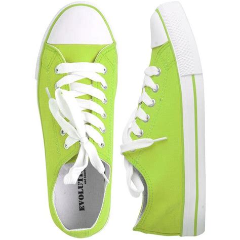 Neon Lace Up Tennis Shoe 799 Found On Polyvore Tennis Shoes