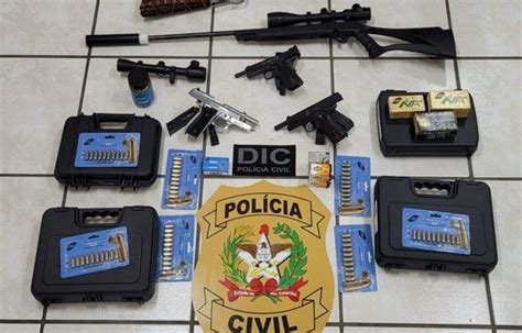 Videira Polícia faz Operação e apreende armas de fogo e munições