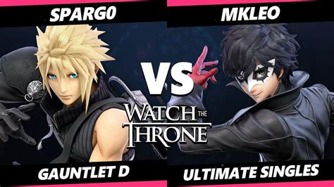 Wtt Spargo Cloud Vs Mkleo Joker Smash Ultimate Ssbu Youtube