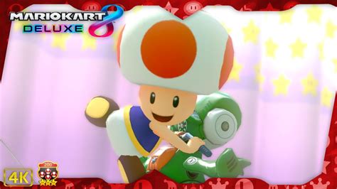 Mario Kart 8 Deluxe Dlc ⁴ᴷ Feather Cup 200cc 3 Star Rank Toad Gameplay Youtube