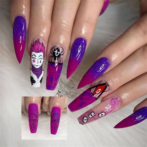 23 Anime Nail Designs To Show Your Love For Anime And Manga Anime Nails Tiffany Nails