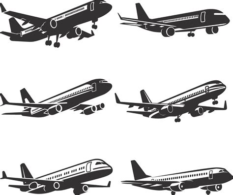 Jet Set Serenity Sleek Airplane Vector 34372031 Vector Art at Vecteezy