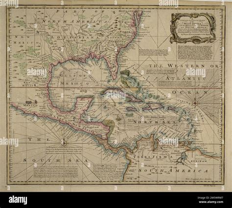 Une Nouvelle Carte Pr Cise Des Antilles Avec Les C Tes Adjacentes De