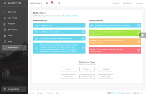 Light Bootstrap Dashboard React