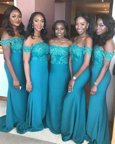 Teal And Black Bridesmaid Dresses