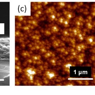 Fe Sem Images Of A Surface Morphology And B Cross Section Of The