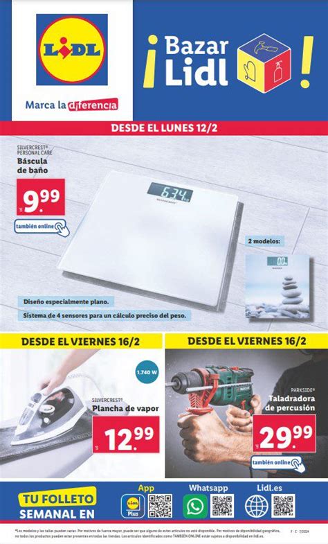 Folleto Lidl Bazar Del 12 Al 18 De Febrero 2024 Promochollos