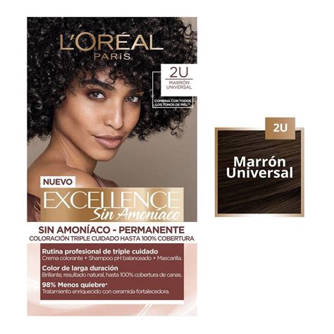 Tinte Para Cabello L Or Al Excellence Sin Amon Aco U Marr N Universal