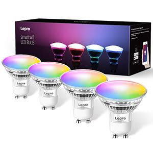 Lepro Ampoules Led Connect Es Gu W Equivalent De W Ghz Wifi