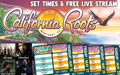 California Roots 2022 Running Order Set Times And Live Stream