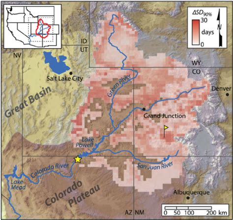 Overview Of Upper Colorado River Basin And The Colorado Plateau And Download Scientific