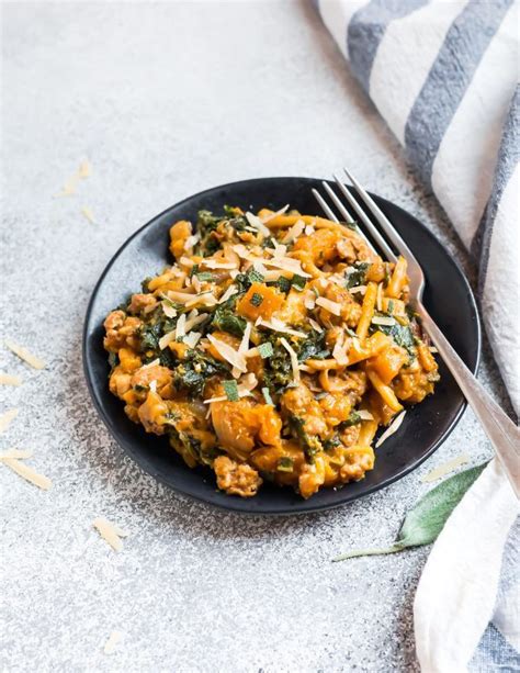 Butternut Squash Sausage Pasta