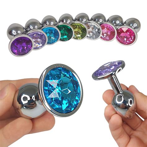 Plug Anal Joia A O Inox Metal Pedra Rabo Sex Liquida O Sex Shop Escorrega O Pre O