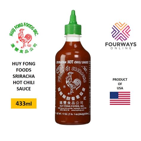 Huy Fong Foods Sriracha Hot Chili Sauce 433ml Shopee Philippines