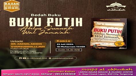 BUKU PUTIH Ahlussunnah Wal Jama Ah Ustadz Dr Zainal Abidin