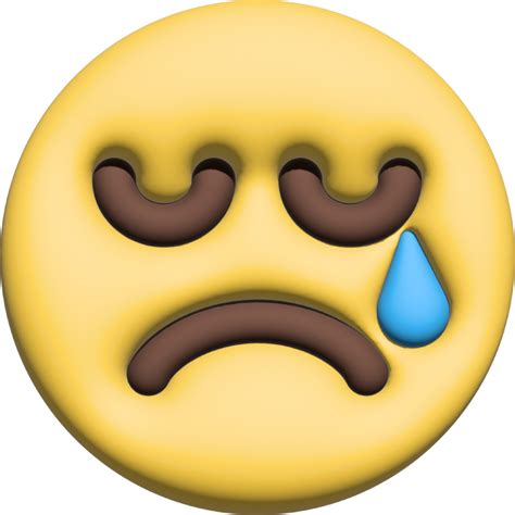 Emoticons 3d Sad Png File 25945187 Png