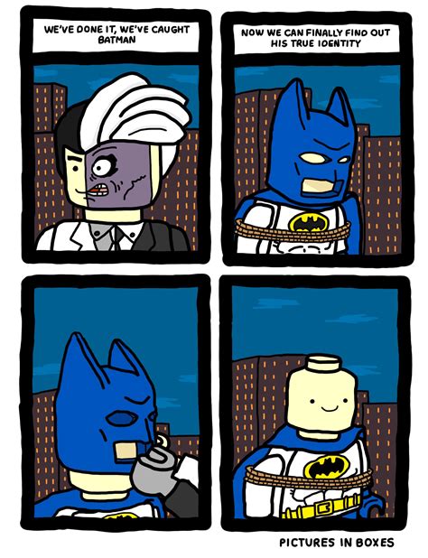 LEGO Batman’s Identity Revealed | Funny art memes, Anime memes funny, Batman pictures