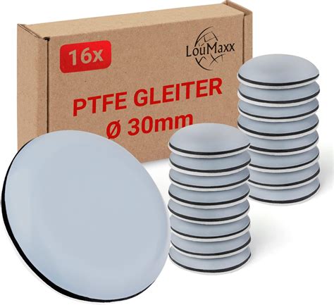 Shintop Furniture Glides 20 Stück Teflon Möbelgleiter Selbstklebend