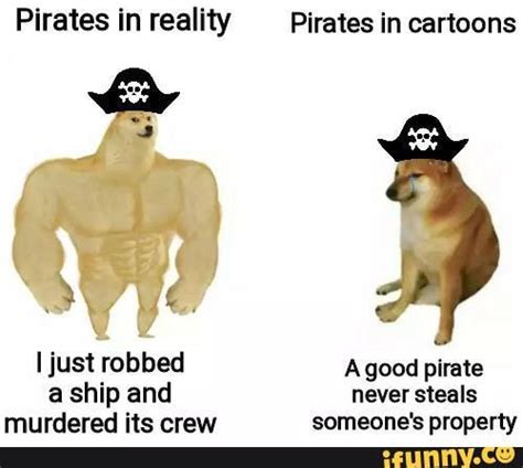 Pirates In Reality I Just Robbed A Ship And Pirates In Cartoons Agood