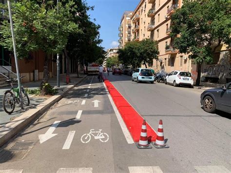 Pista Ciclabile Iniziata La Posa Dei Cordoli Mobilita Palermo