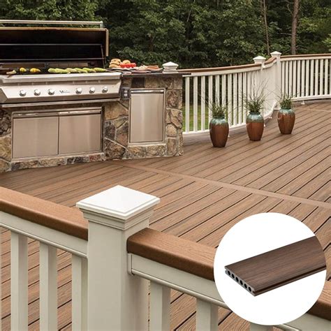 Weather Resistant Long Lasting Wood Plastic Deck Coextrusion Hollow