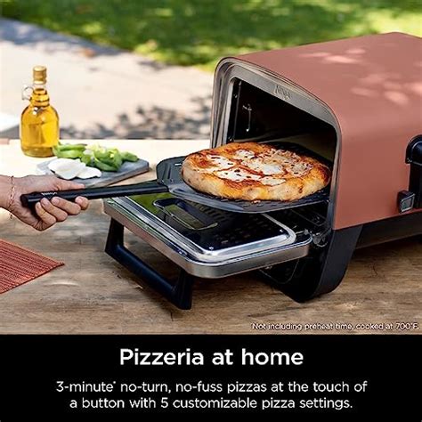 Ninja Woodfire Pizza Oven, 8-in-1 outdoor oven, 5 Pizza Settings, Ninja Woodfire Technology, 700 ...