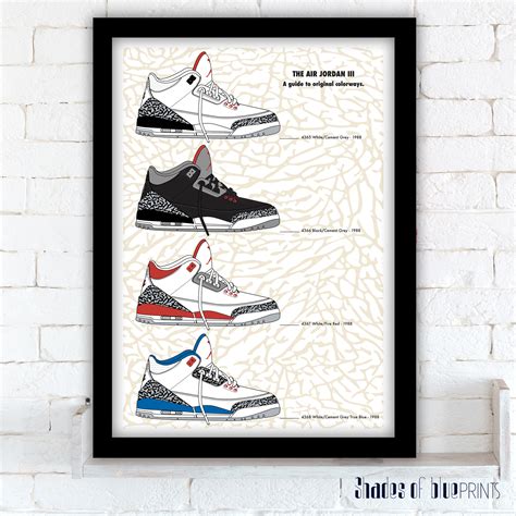 Haus And Hues Sneaker Posters For Guys Michael Jordan Shoes Poster